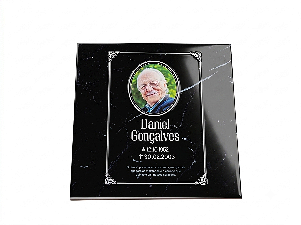 Foto em Porcelana para Túmulo Personalizada | Tamanho 20x20cm