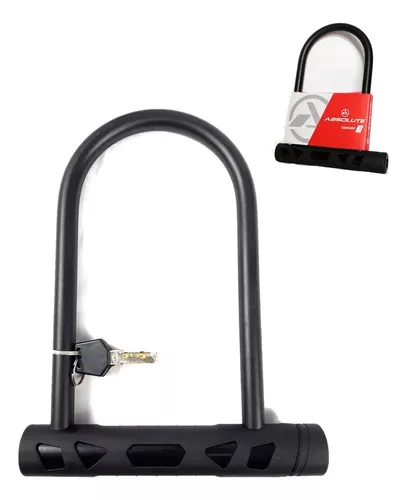 CADEADO U-LOCK, 180X245MM, CHAVE - ABSOLUTE