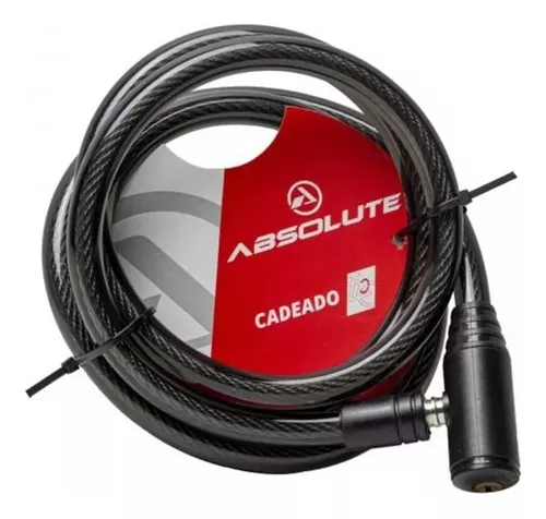 CADEADO 1,5MX12MM ESPIRAL, CHAVE, FUME ABSOLUTE