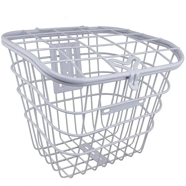 CESTA 26 OVAL GDE. BRANCO C TAMPA ACO C/SUP. /HASTE