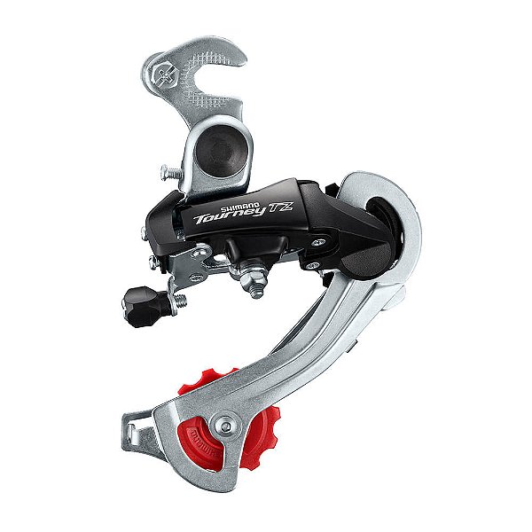 CAMBIO TRASEIRO TOURNEY RD-TZ400 GS 6/7V COM GANCHEIRA SHIMANO
