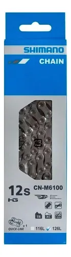 CORRENTE SHIMANO CN-M6100 126L 12V COM QUICK LINK