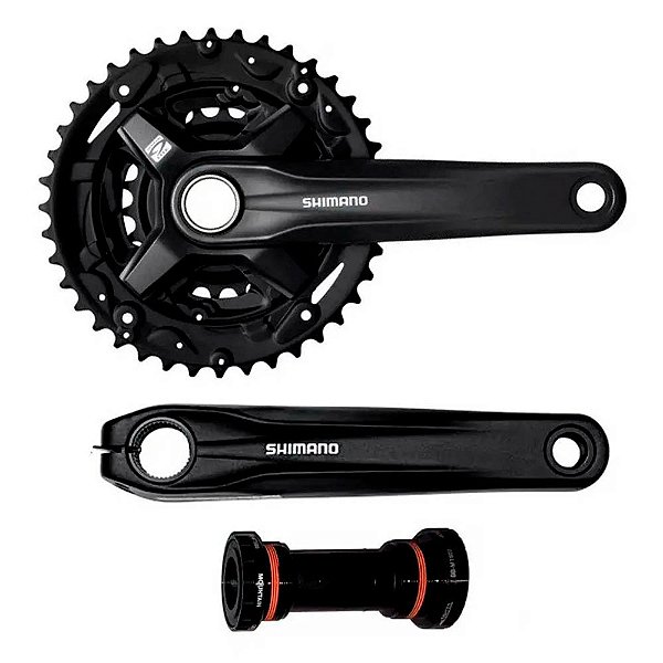 PEDIVELA ALTUS SHIMANO FC-MT210 40/30/22D 175MM INTEGRADO 9V COM MOVIMENTO
