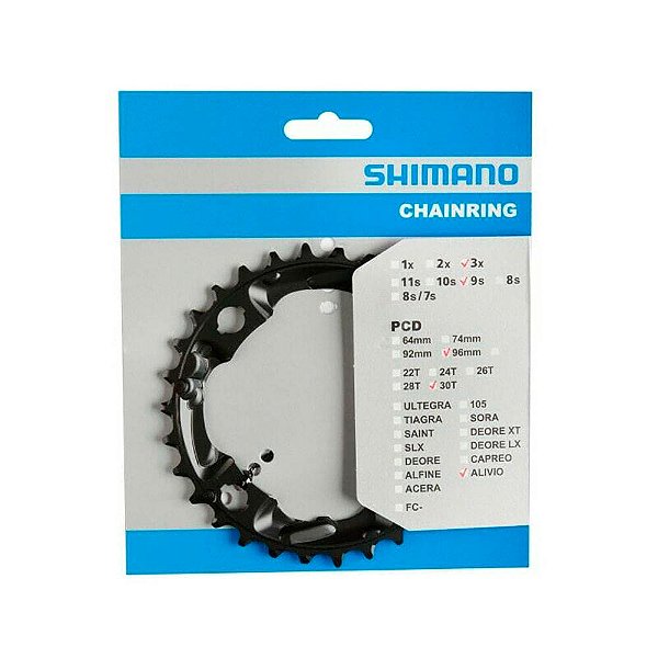 COROA ENGRENAGEM SHIMANO ALIVIO FC-M4000 30D
