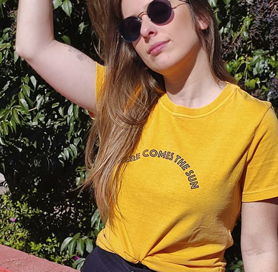 Camiseta Estonada Amarela