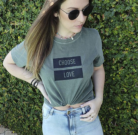 Camiseta Estonada Verde Musgo