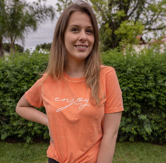 Camiseta Estonada Laranja