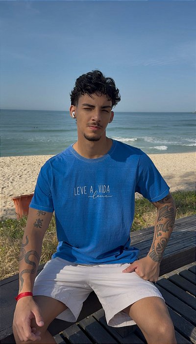 Camiseta Estonada Azul Royal