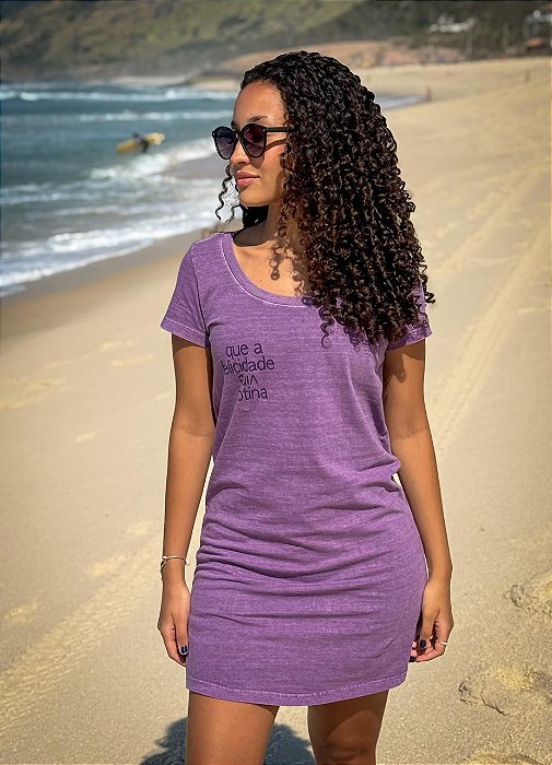 Vestido Estonado Uva