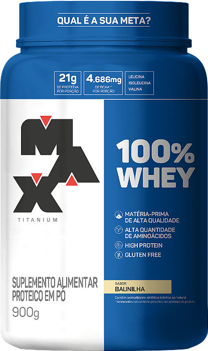 TOP WHEY 3W (900G) MAX TITANIUM - NITRO suplementos alimentares, creatinas,  whey protein e acessórios