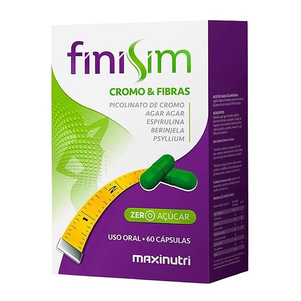 FINISIM CROMO E FIBRAS (60 CAPS) MAXINUTRI