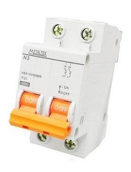 N3-2C MINI DISJUNTOR 2 PÓLOS METALTEX