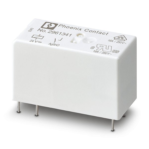 REL-MR- 24DC/1IC RELÉ DE POTÊNCIA MINIATURA PLUGÁVEL 1 CONTATO NORMALMENTE ABERTO 2961341 PHOENIX CONTACT