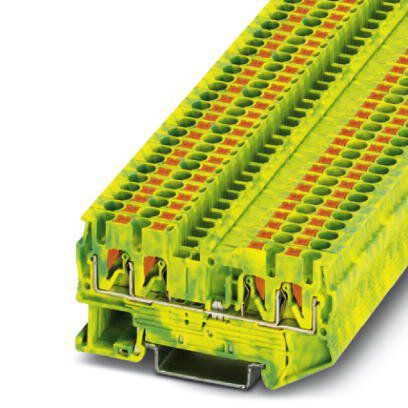 PT 2,5-QUATTRO-PE BORNE CONECTOR DE PASSAGEM TERRA MODULAR CONEXÃO PUSH-IN 3209594 PHOENIX CONTACT