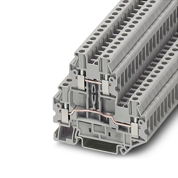 UTTB 2,5 BORNE CONECTOR DE PASSAGEM DOIS NÍVEIS CONEXÃO PARAFUSO 3044636 PHOENIX CONTACT