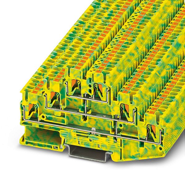 PT 2,5-3PE BORNE CONECTOR DE PASSAGEM TERRA MODULAR CONEXÃO PUSH-IN 3210525 PHOENIX CONTACT