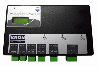 MULT-K 120 ENTRADA/SAÍDA DIGITAL 120A 500V 120/220VCA MULTIMEDIDOR DE ENERGIA Z032815213100 KRON MEDIDORES
