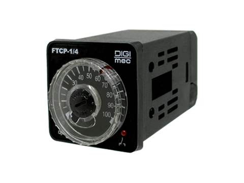 FTCP-1/4 110/220VCA TEMPORIZADOR PERCENTUAL ANALÓGICO COM AJUSTE MULTIESCALA 1 SAIDA A RELE DIGIMEC