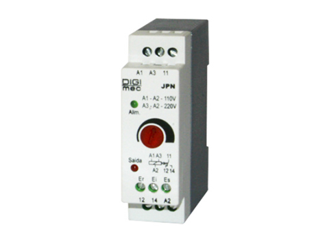 DPN-1 110-220V RELÉ DE NÍVEL FUNCÃO ESVAZIAMENTO NIVEL INFERIOR COM 3 ELETRODOS 1 SAIDA DIGIMEC