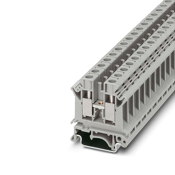 UK 10 N BORNE CONECTOR DE PASSAGEM CONEXÃO PARAFUSO CINZA 3005073 PHOENIX CONTACT