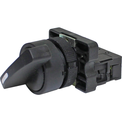 P20SLR2-B-1A CHAVE SELETORA PLÁSTICA KNOB LONGO 2 POSIÇÕES FIXAS 90º 1NA I23297 METALTEX