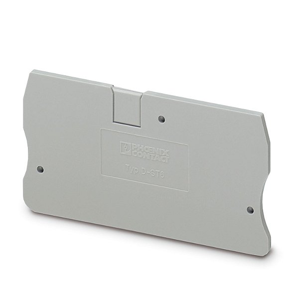 D-ST 6 TAMPA TERMINAL PARA BORNE CONECTOR DE PASSAGEM CINZA 3030433 PHOENIX CONTACT