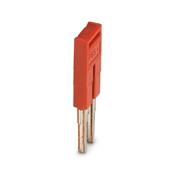 FBS 2-4 JUMPER PLUGÁVEL 2 PÓLOS VERMELHO 3030116 PHOENIX CONTACT