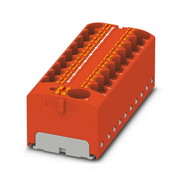 PTFIX 10/18X4 RD BLOCO DE DISTRIBUIÇÃO CONEXÃO PUSH-IN VERMELHO 3273904 PHOENIX CONTACT