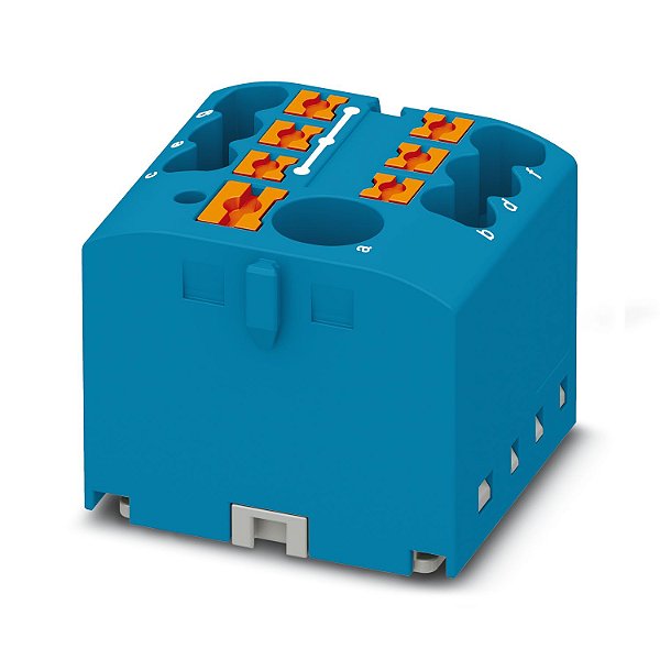 PTFIX 6/6X2,5 BU BLOCO DE DISTRIBUIÇÃO CONEXÃO PUSH-IN AZUL 3273332 PHOENIX CONTACT