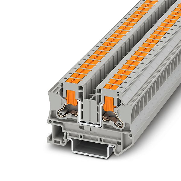 PTV 6 BORNE CONECTOR DE PASSAGEM CONEXÃO PUSH-IN CINZA 1116734 PHOENIX CONTACT