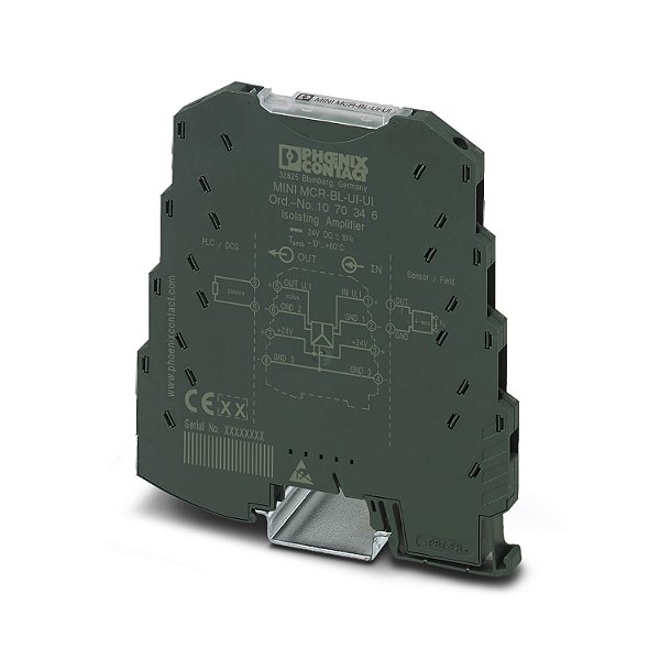 MINI MCR-BL-UI-UI AMPLIFICADOR ISOLADOR CONEXÃO PARAFUSO 3 VIAS 1070346 PHOENIX CONTACT