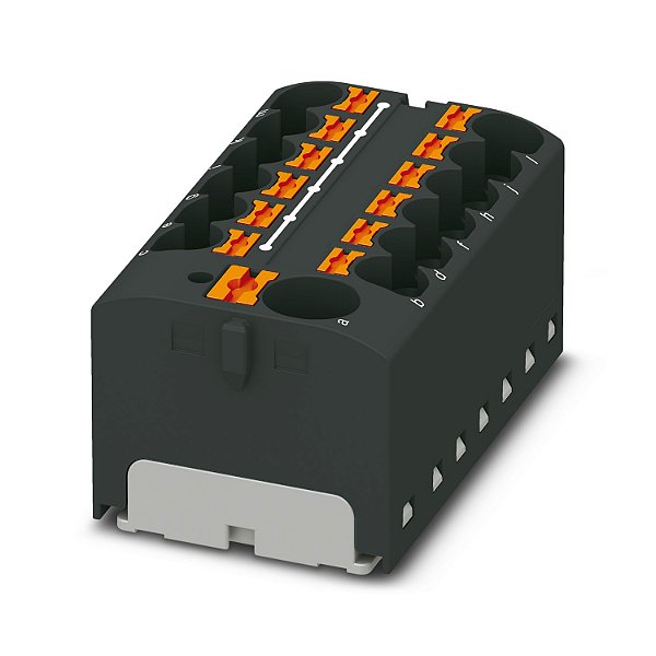 PTFIX 10/12X4 BK BLOCO DE DISTRIBUIÇÃO CONEXÃO PUSH-IN PRETO 3273892 PHOENIX CONTACT