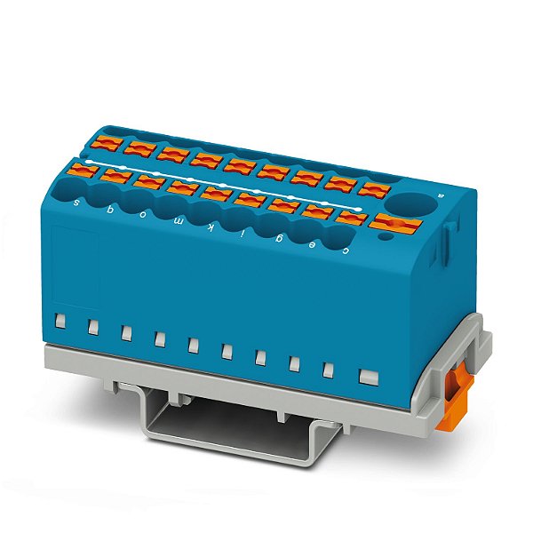 PTFIX 6/18X2,5-NS35 BU BLOCO DE DISTRIBUIÇÃO CONEXÃO PUSH-IN AZUL 3273112 PHOENIX CONTACT