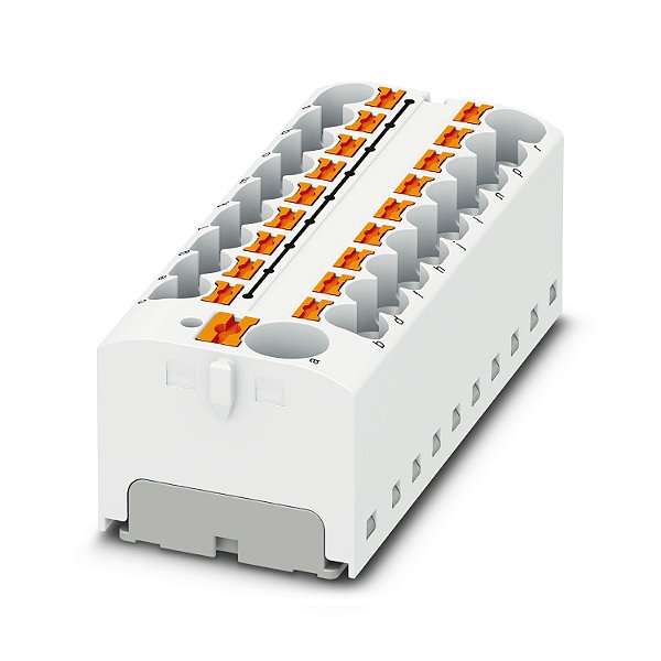 PTFIX 10/18X4 WH BLOCO DE DISTRIBUIÇÃO CONEXÃO PUSH-IN BRANCO 3273912 PHOENIX CONTACT
