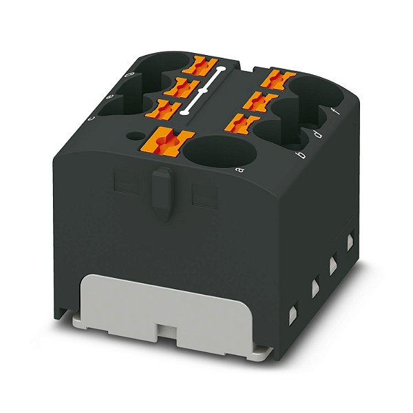 PTFIX 10/6X4 BK BLOCO DE DISTRIBUIÇÃO CONEXÃO PUSH-IN PRETO 3273870 PHOENIX CONTACT