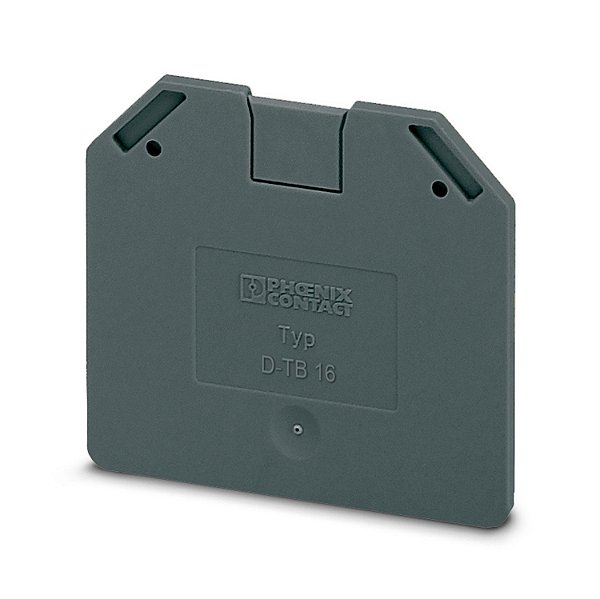 D-TB 16 TAMPA TERMINAL PARA BORNE CONECTOR DE PASSAGEM CINZA ESCURO 3059922 PHOENIX CONTACT