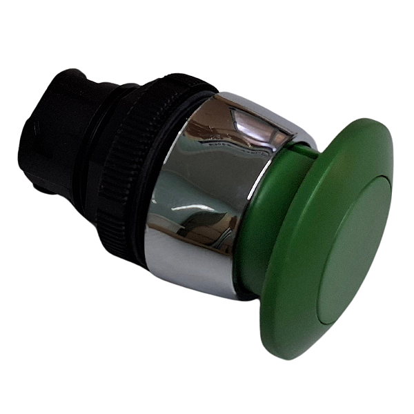 C2 36/05 BOTÃO 022 COM COGUMELO 036 CROMADO VERDE 13002005 SCHMERSAL
