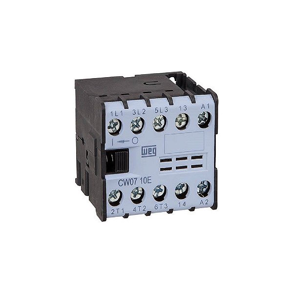 CW07-10-30V25 MINI CONTATOR AZUL 7A 3NA 220V PARAFUSO 12896379 WEG