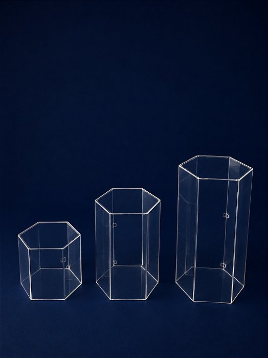 Cubo Sextavado Kit com 3 peças