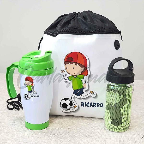 Kit Esportivo Infantil Personalizado de Futebol