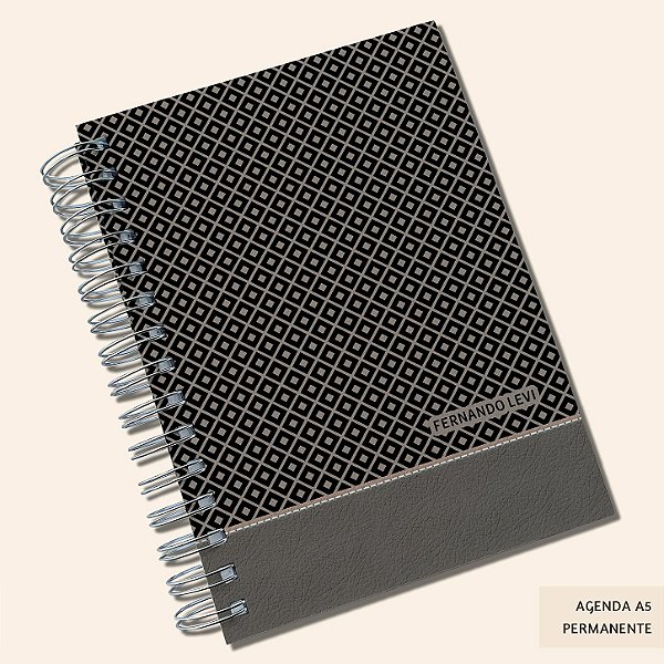 Agenda Permanente Personalizada A5 | Capa Ecológica Texturizada | Carla Amaro Home