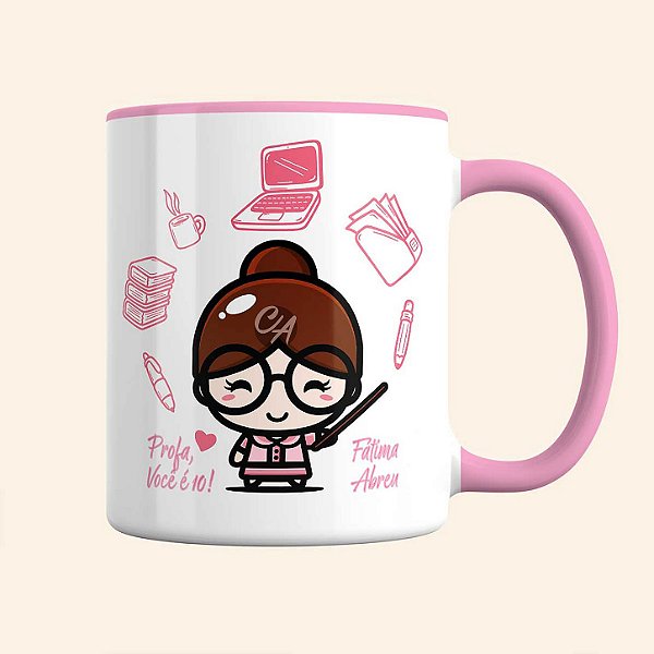 Caneca de Professora Personalizada | Caneca de Profissões | Carla Amaro Home