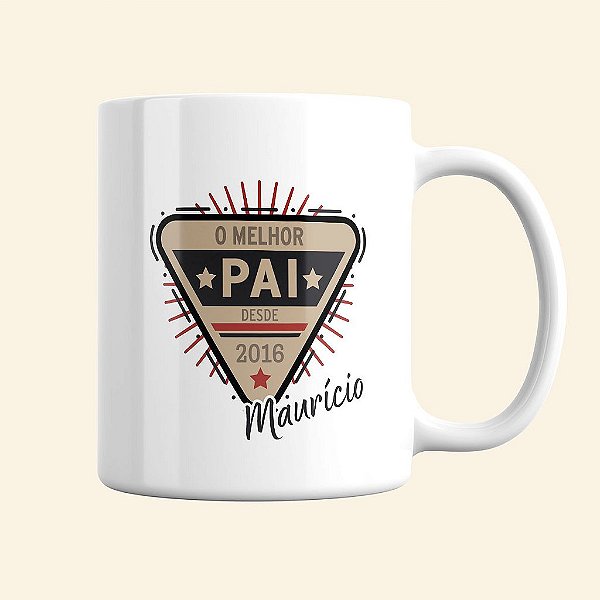 Caneca de Pai Personalizada | Caneca Vintage Melhor Pai desde
