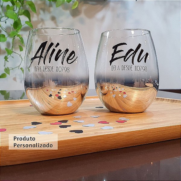 Kit Casal Copo de Cristal de Vinho