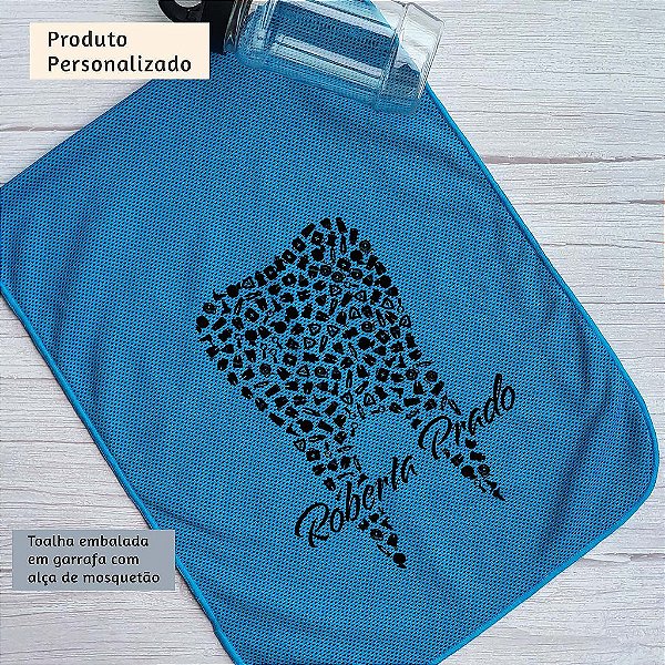 Kit Personalizado Toalha Fitness + Garrafa Dentista
