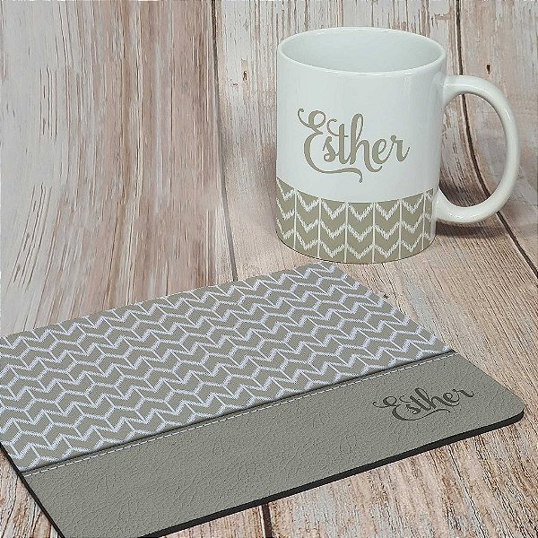 Kit Caneca Personalizada + Mouse Personalizado + Caderno A5 Personalizado