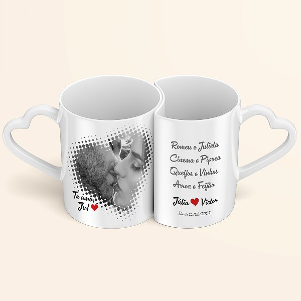 Kit de Caneca de Casal Personalizado
