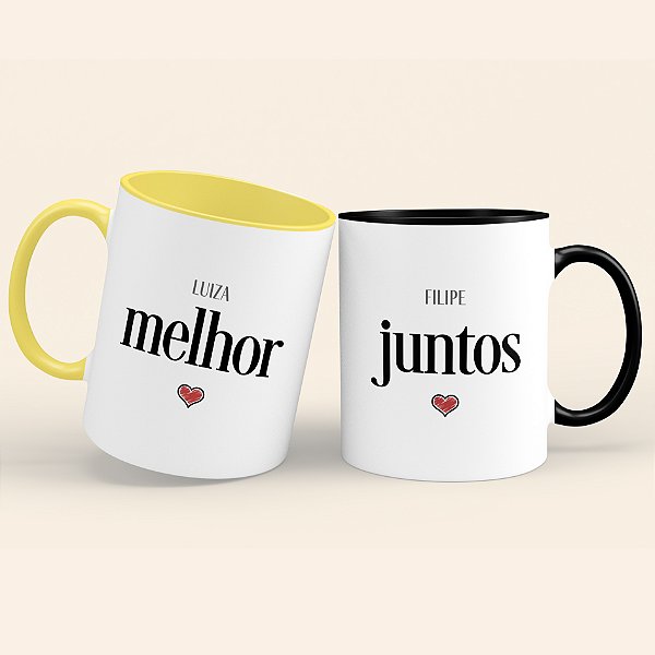 Kit de Caneca de Casal Personalizado