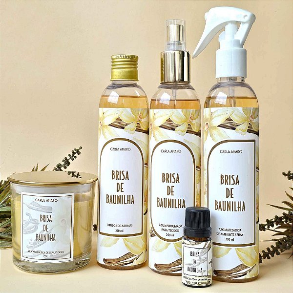 Aromas para Casa Premium | Brisa de Baunilha | Família Olfativa Adocicada | Carla Amaro Home