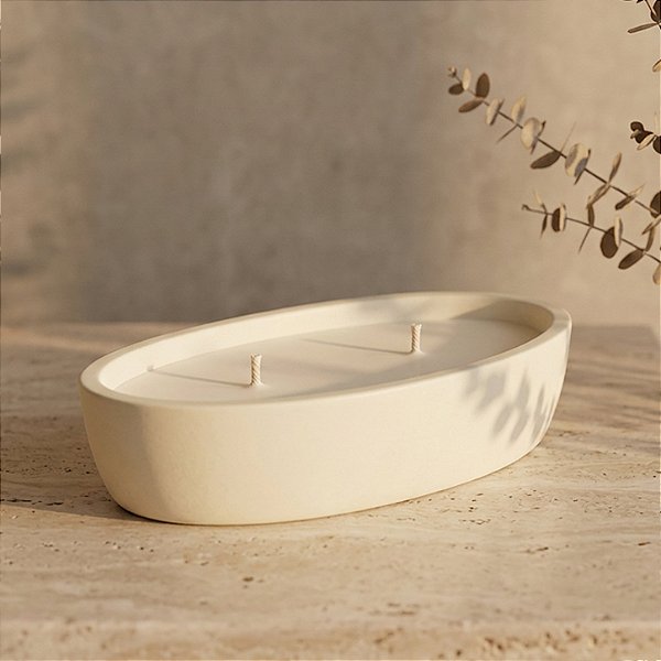 Vela Aromática em Eco-Resina 100g | Oval | Carla Amaro Home